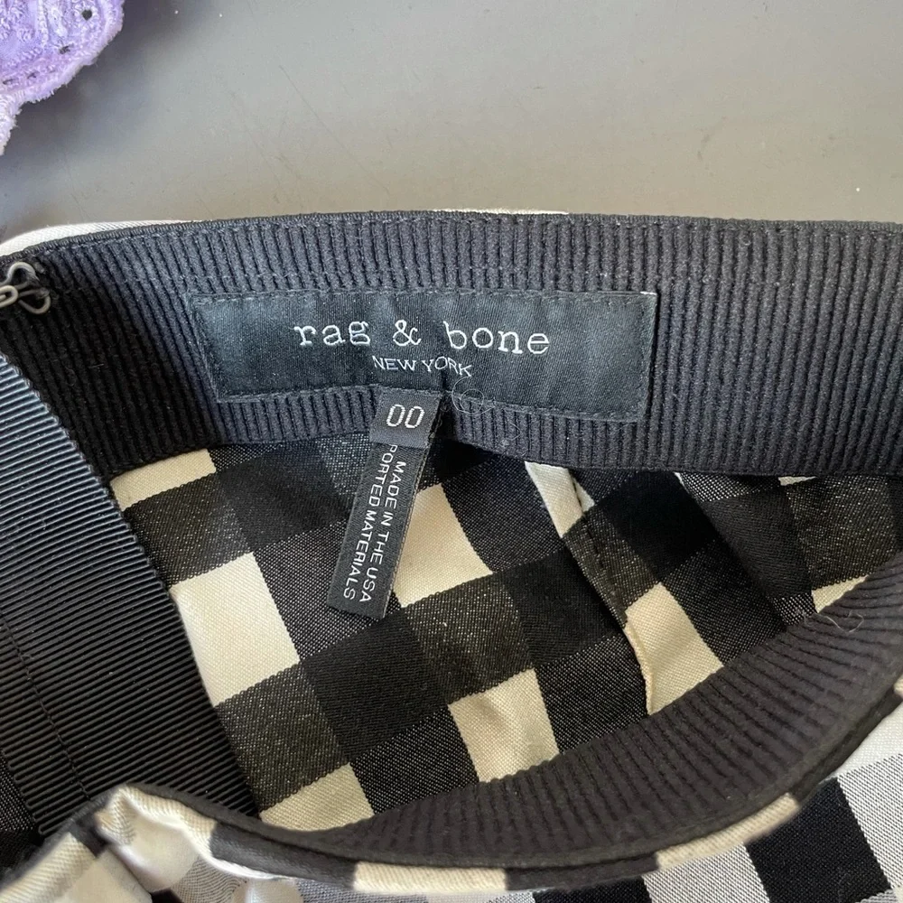 Rag and Bone plaid slacks size 00